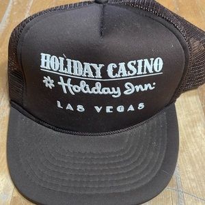 Vintage holiday casino snap back trucker hat